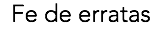 Fe de erratas